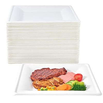 Paper Plates 10 Inch [125 Count], 100% Compostable Disposable Plates Heavy  Duty, Made of Bagasse Biodegradable Eco-Friendly Paper Plates Bulk for  Party, Wedding, Dinner, BBQ (White) - Yahoo Shopping