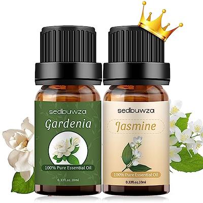 Sedbuwza Gardenia Oil Jasmine Essential Oil Gift Set, 100% Pure