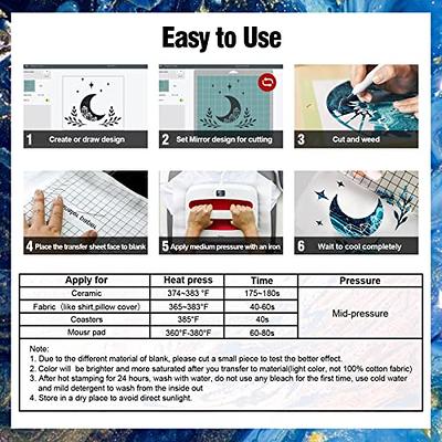  Infusible Ink Transfer Sheets 12 x 10 Inch Rainbow Pre-Printed  Infusible Sublimation Ink Transfer Paper for Cricut Mug Press,T-  Shirts,Coasters,Bag