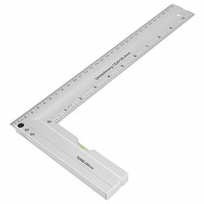 Carpenter Square, 30cm L Square Ruler, Universal Stainless Steel Right  Angle Ruler, 45, 90 Degree Mitre Angle Square Layout Ruler Gauge  Woodworking