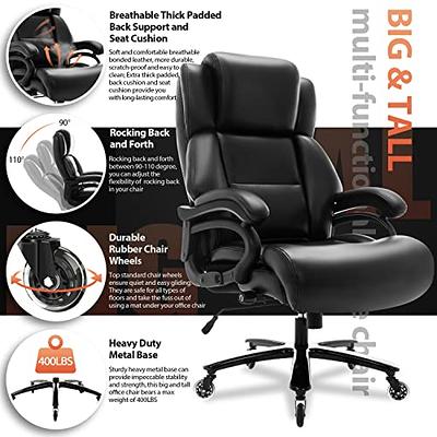 Ergonomic Mesh Office Chair - High Back Multifunction Computer Desk Chair  with Adjustable Headrest, 4D Arms, Lumbar Support, Tilt Function and Heavy  Duty Base - Ergonomic Design for Back Pain, Black 