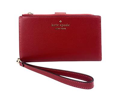 Kate Spade Staci Medium Top Zip Satchel Crossbody Red Currant Leather