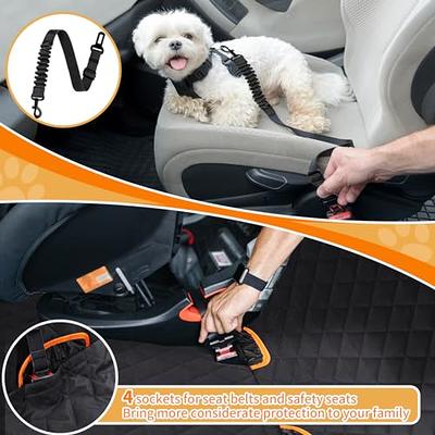 Dog Car Seat Cover for Back Seat, 100% Waterproof Dog Hammock for Door  Scratchproof, 600D Nonslip Back Seat Cover with Mesh Window and Storage  Pocket
