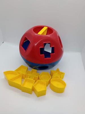 Vintage Tupperware Toys Shape O Ball Shape Sorter Toy COMPLETE w