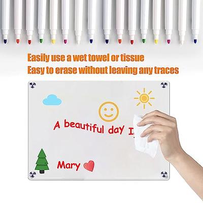 TongFu 12 Colors Dry Erase Marker Pens, Low Odor Whiteboard Markers for  Kids