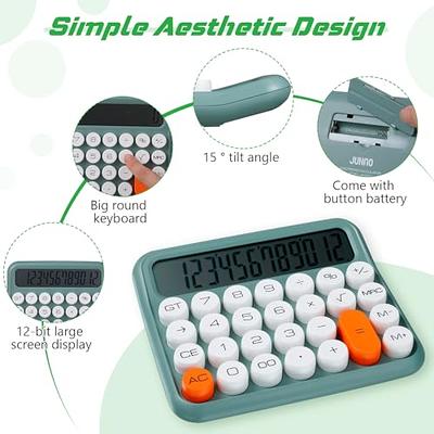 AOAILION Standard Calculator 12 Digit with Large LCD Display and Big Buttons,Cute  Calculator,Desktop Calculator for Office, Home, School (Green) - Yahoo  Shopping