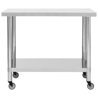 Stainless Steel Workbench for Prep & Work, 47 X 24 Folding Work Table  Kitchen Prep Table, Metal Camping Table, Commercial Heavy Duty Table with  Undershelf for Home and Restaurant - Yahoo Shopping