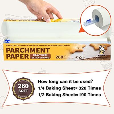 Katbite Parchment Paper Roll for Baking, 15 in x 210 ft 260 Sq.Ft