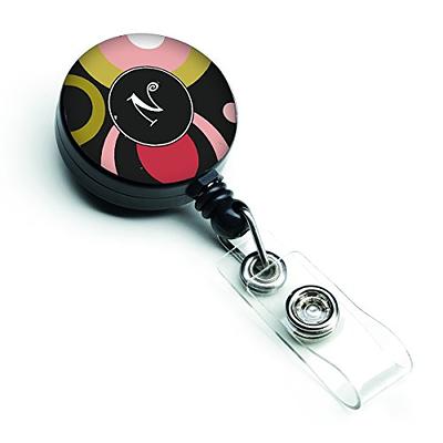 Retractable Badge Reel, Mixed Random Solid Color Nurse Id Badge