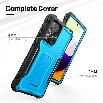 for Samsung Galaxy A33 5G Case: with Tempered Screen Protector & Built in  360° Adjustable Ring Kickstand Shockproof Protection TPU Bumper Armor Phone