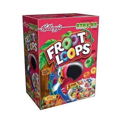 Kellogg's Froot Loops Cereal Single-Serve Bowl Pack 0.75 oz. - 96/Case