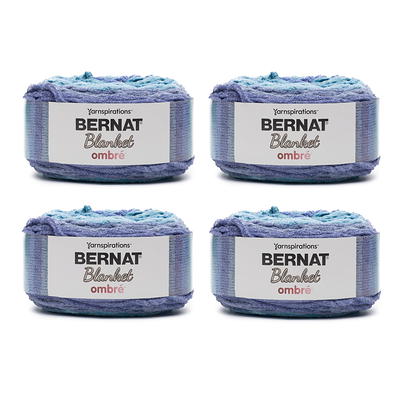 Bernat® Blanket™ #6 Super Bulky Polyester Yarn, Plum Fields 10.5oz/300g,  220 Yards 