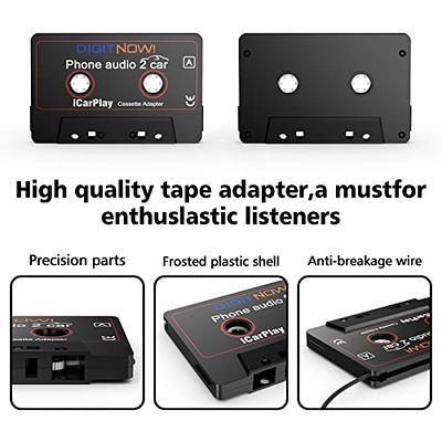 DIGITNOW Car Audio Cassette to Aux Adapter, 3.5MM Aux Audio Cable