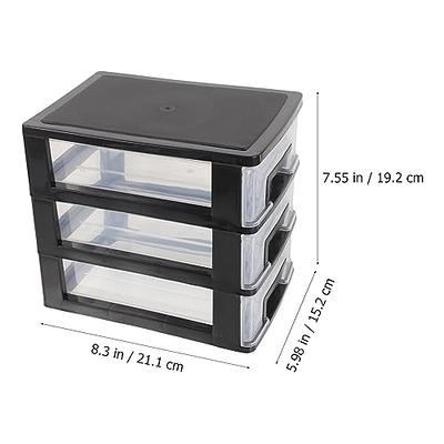 Cabilock Small Organizer with Drawers Office Storage Cabinet Stackable  Storage Drawers Storage Organizer Unit Closet Storage Organizer Bins with