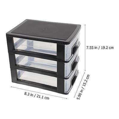 1PC Desktop Drawer Storage Box Plastic Stationery Placing Shelf