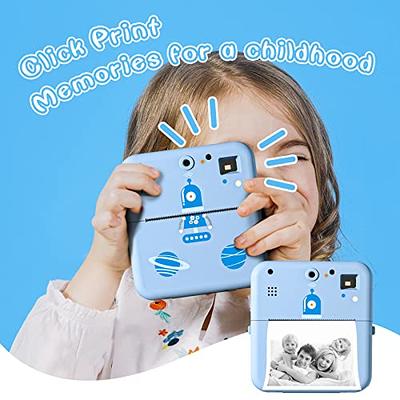 Instant Print Camera for Kids,Zero-Ink Thermal Printing Kids