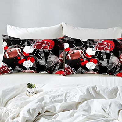 Boys Football Comforter Set Full Kids Teen Sports Bedding Set