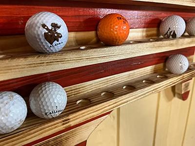 Wooden American Flag Golf Ball Holder, Golf Ball Display Case, for All  Golfers, Handmade American Flag Wall Art, Veterans Day Gift - Yahoo Shopping
