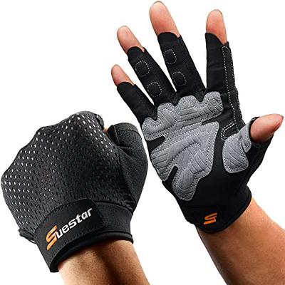 Gym Gloves Training Weight lifting Gloves for Men Women Wrist Support  Padded Extra Grip Palm Protection Exercise Fitness Workout Gloves  Cycling,Hanging,Pull ups,Breathable (Long Wrist Strap, S) : :  Sports & Outdoors