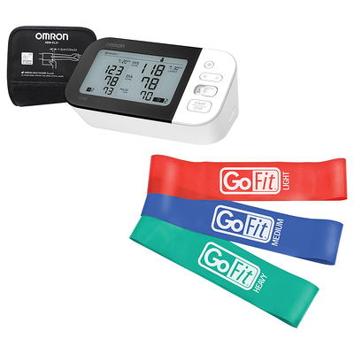 Omron 5 Series Wireless Upper Arm Blood Pressure Monitor with 7 in. to 9  in. Small D-Ring Cuff 843631135433 - The Home Depot