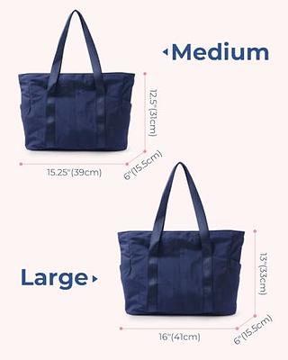 BAGSMART Women Tote Bag Large Shoulder Bag Top Handle Handbag with Yoga Mat  Buckle for Gym, Work, Pink, Medium