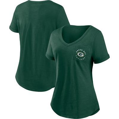 Green Bay Packers G-III 4Her by Carl Banks Women's Post Season Long Sleeve  V-Neck T-Shirt - Green