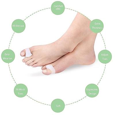 Gel Toe Separator, 6 PCS Bunion Corrector,Toe Straightener, Toe Spacers,  New Material, Hammer Toe Straightener for Relaxing Toes, Bunion Relief