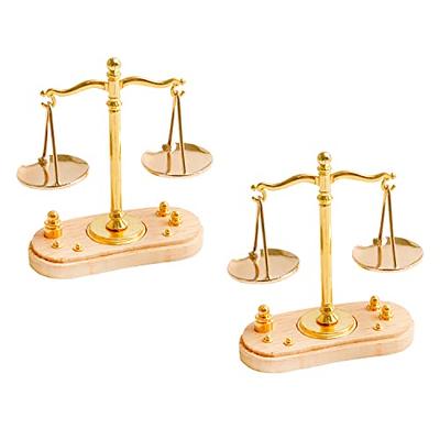 Brass Weighing Scale Balance Tarazu Weights Measure Showpiece