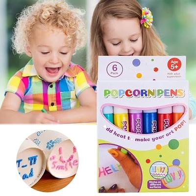 Omaky DIY Bubble Popcorn Drawing Pens,Magic Puffy Pens,Color Paint Pen  Set,Popcorn Color Markers,Magic Popcorn Pen,Puffy Bubble Pen Puffy 3D Art  Safe