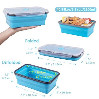 Collapsible Food Storage Containers with Airtight Lid, Annaklin