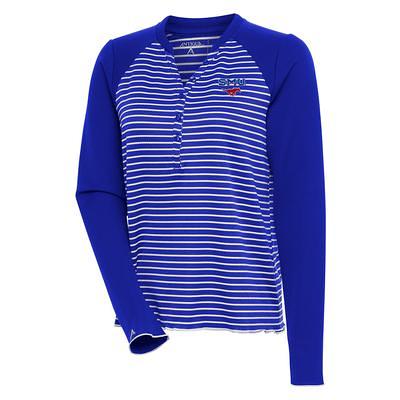 Toronto Blue Jays Antigua Women's Maverick Henley Long Sleeve T-Shirt -  Royal/White