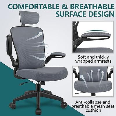 FelixKing Ergonomic Office Chair, Headrest Desk Chair with Adjustable  Lumbar Support, Home Office Swivel Task Chair with High Back and Armrest