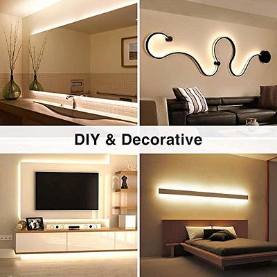 iNextStation Warm White LED Strip Lights, 16.4ft Neon Rope Lights with  Adapter, 12V Cuttable LED Neon Flex Light, Waterproof Silicone Neon Light  Strip for Bedroom Gaming Room Wall Party Decor - Yahoo