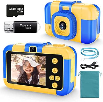  GKTZ Kids Video Camera Digital Camera Camcorder Birthday Gifts  for Boys and Girls Age 3 4 5 6 7 8 9, HD Children Video Recorder Toy for  Toddler with 32GB SD Card - Blue : Electronics