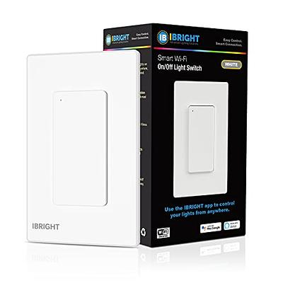 GHome Smart Switch, 3 Way Wi-Fi Light Switch Compatible with Alexa and  Google Home, 2.4GHz Schedule Timer, Neutral Wire Required, 3-Way  Installation