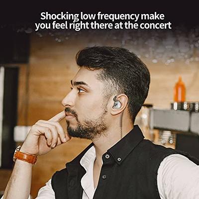  CCA CRA in Ear Monitor Headphones, Ultra-Thin Diaphragm Dynamic  Driver IEM Earphones, Clear Sound & Deep Bass, Wired Earbuds with  Tangle-Free Detachable Cable : Electronics