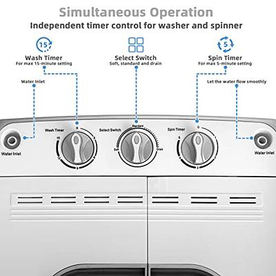 Giantex GT-US61100-FPGR Portable Washers, White & Gray - Yahoo