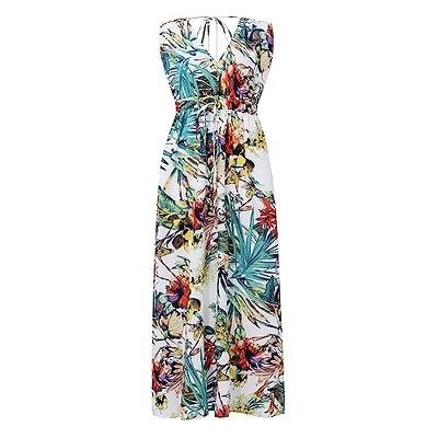 VEKDONE 2023 Clearance Elegant Hawaiian Dress Set for Women Off