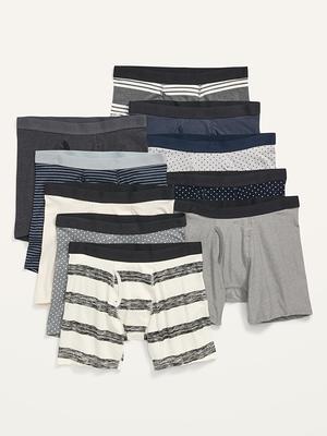 Soft-Washed Built-In Flex Boxer-Briefs Underwear 10-Pack for Men --  6.25-inch inseam - Yahoo Shopping