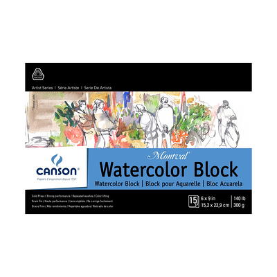 Strathmore Watercolor Paper Block, 400 Series, 100 Sheets, 9 x 12 