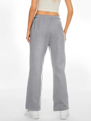 AUTOMET Women's Flare Sweatpants Fleece Lined Baggy Extra Long