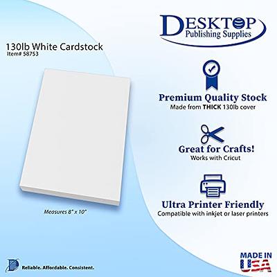 Extra Heavy Duty 140lb Cover Cardstock - 5 x 7 Bright White - 379gsm 18pt  Thick Paper - Index, Flash & Post Card Stock (40 Pack)