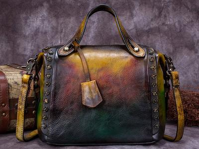 Women's Leather Satchel Purse
