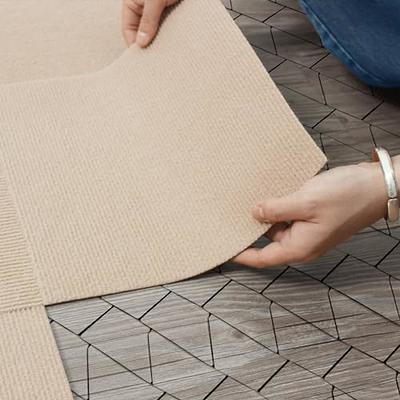 Non-slip Square Carpet Tiles Peel and Stick Self Adhesive Floor Mat DIY  Cuttable