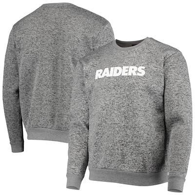 Men's Mitchell & Ness Black Las Vegas Raiders Gridiron Classics Allover 3.0 Pullover Sweatshirt Size: Small