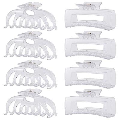GQLV 10 PCS Large Hair Claw Clips for Women,4.4 Inch Big Banana Hair Clips  for Thick Hair/Thin Hair,Nonslip Jaw Hair Clips,Butterfly Hair Clips ,Hair  Barrettes ,Fashion Accessories for Girls (C-10pcs 