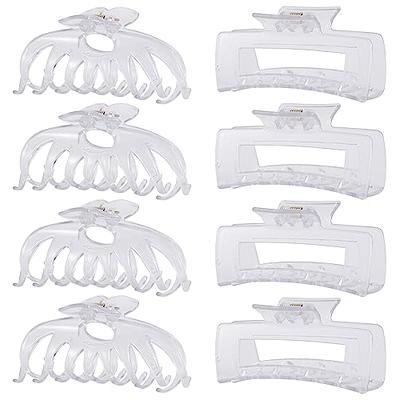 DEEKA Double Row Teeth Hair Clips Small Claw Clips for Thin Hair 4