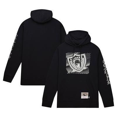 Mitchell & Ness Youth Boys Black Las Vegas Raiders Big Face Pullover Hoodie