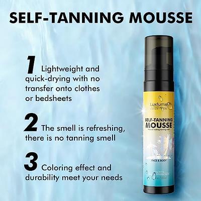 Fake Bake Flawless Darker Self-Tanning Liquid Streak-Free, Long-Lasting  Natural Glow For All Skin Tones - Sunless Tanner Includes Professional