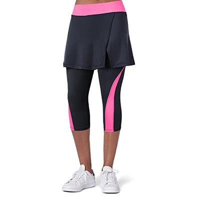 ANIVIVO Women Tennis Skirted Leggings with Pockets, Capris Yoga